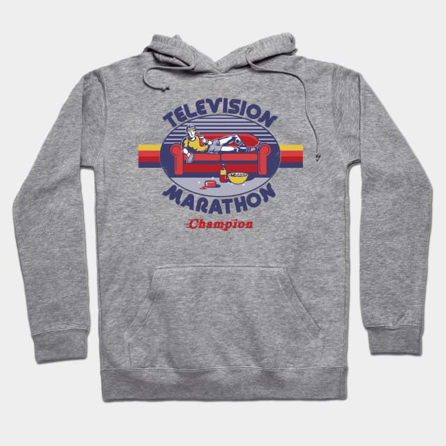 Television Marathon Champion Hoodie by Steven Rhodes